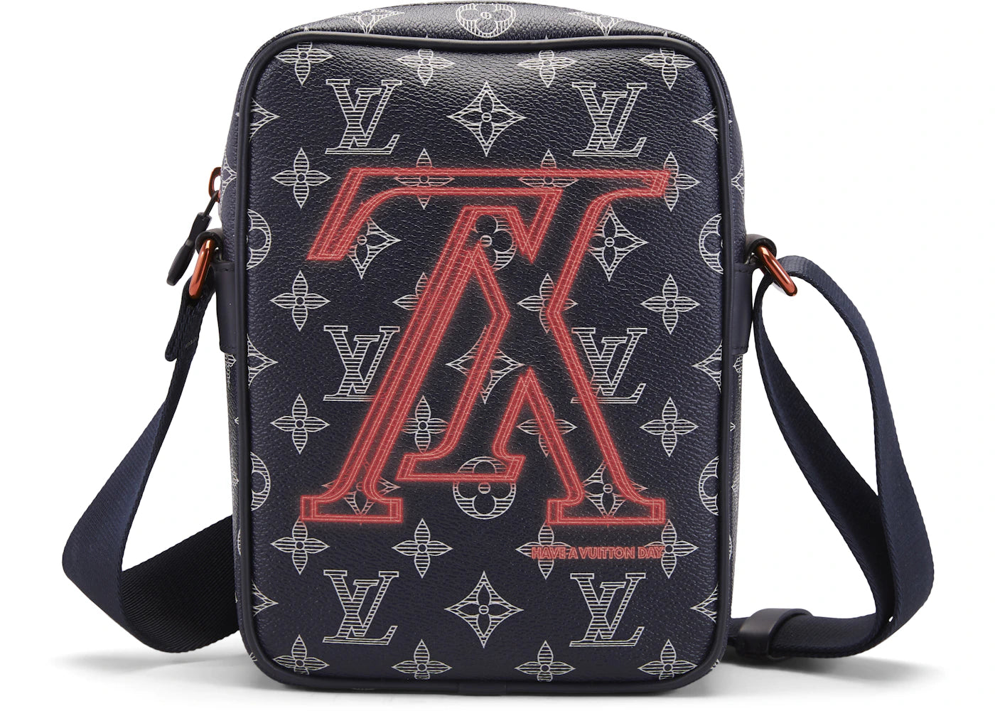 Louis Vuitton Danube Monogram Upside Down Ink PM Navy