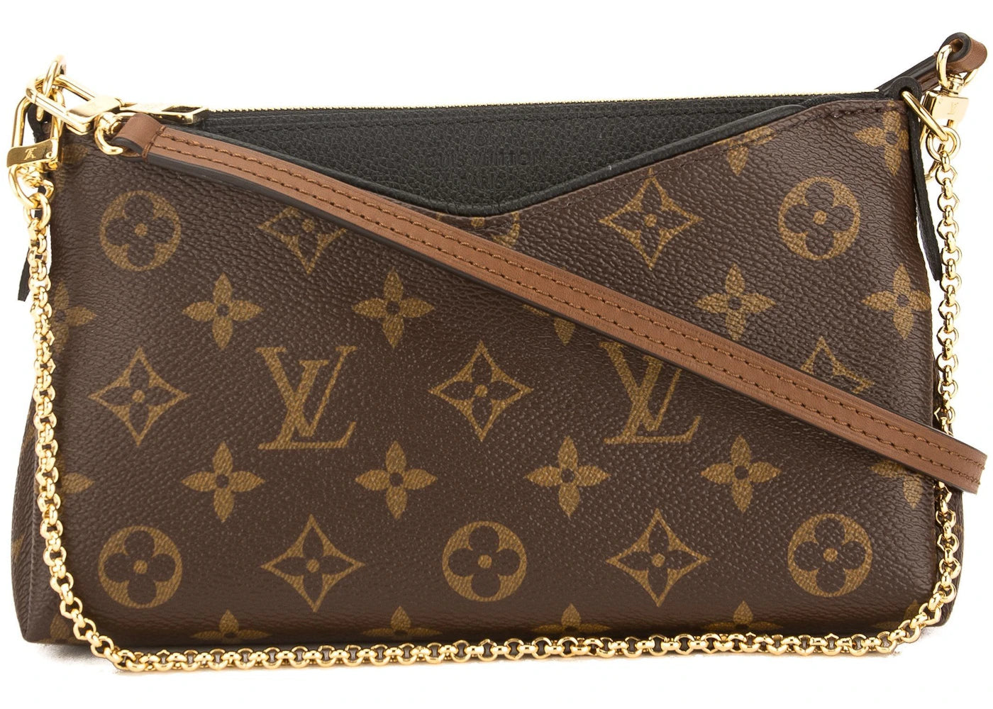 Louis Vuitton Clutch Pallas Monogram Black/Brown