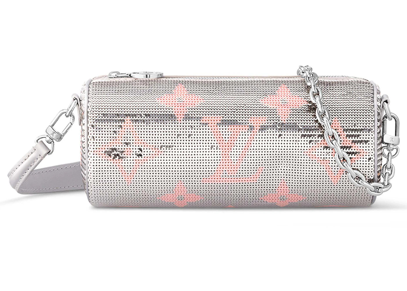 Louis Vuitton Papillon Pouch Silver Pink