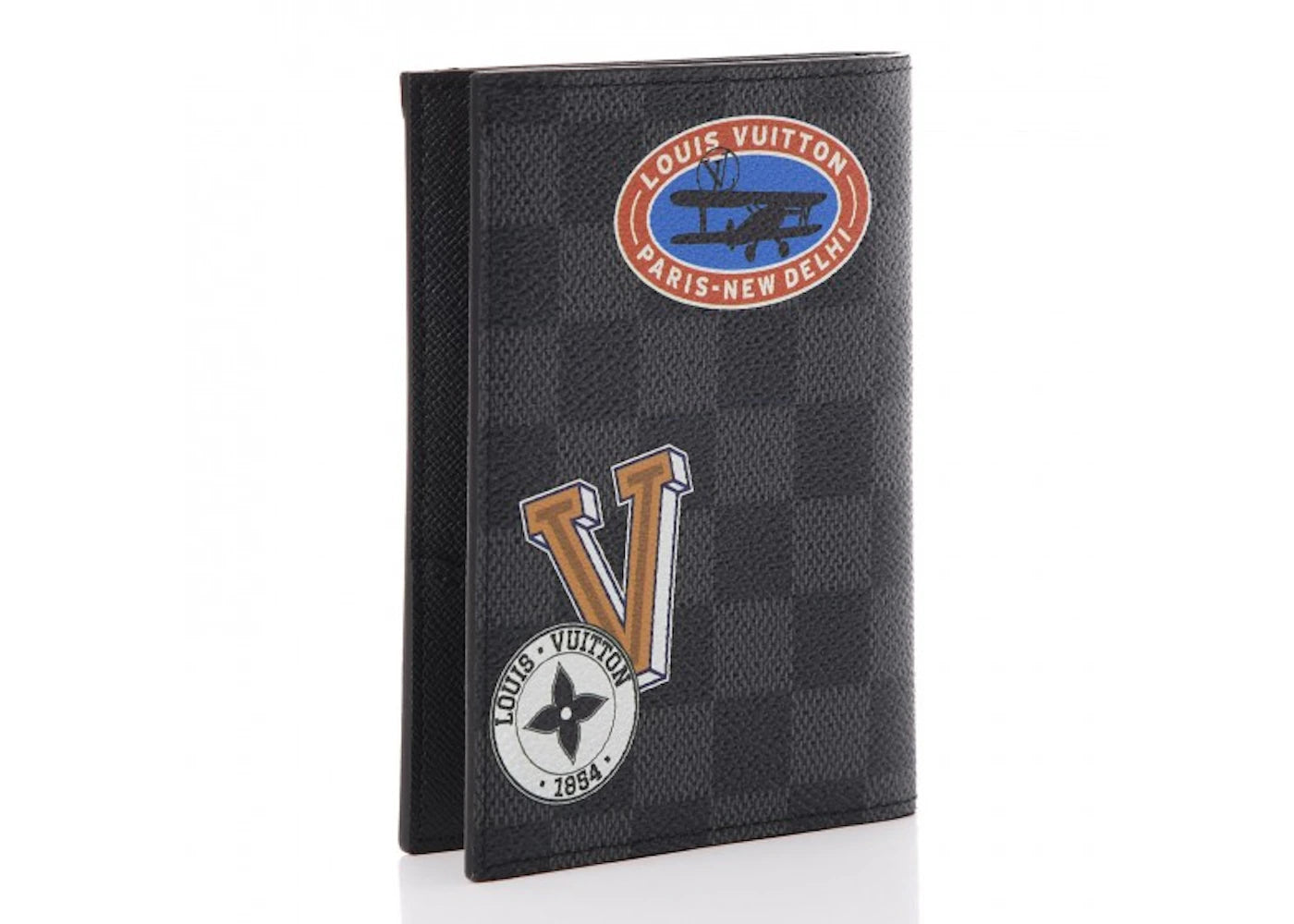 Louis Vuitton Passport Cover LV League Damier Graphite Black Multicolor