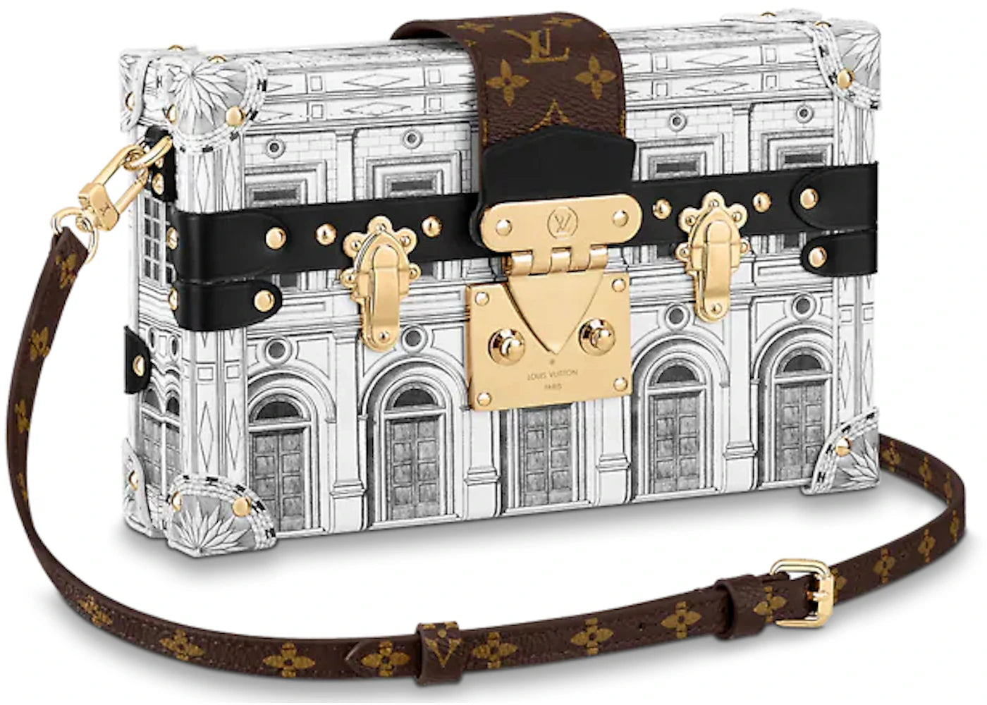 Louis Vuitton x Fornasetti Petite Malle  Black/White