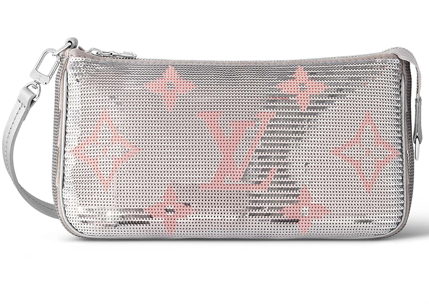 Louis Vuitton Pochette Accessories Silver Pink