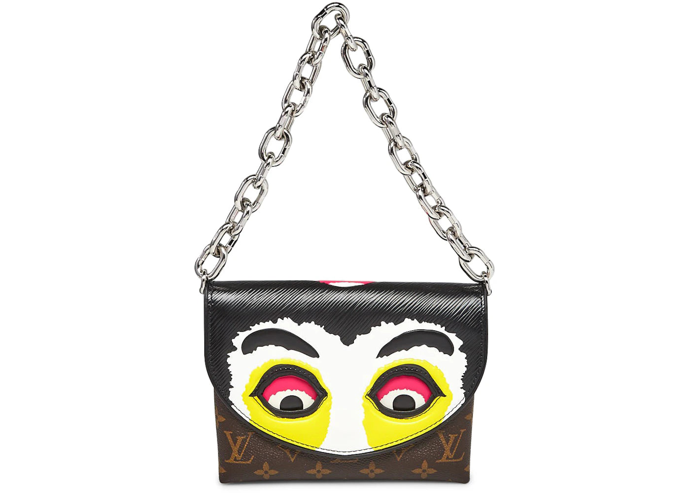 Louis Vuitton x Kansai Yamamoto Pochette Monogram Epi Kabuki Masks Yellow