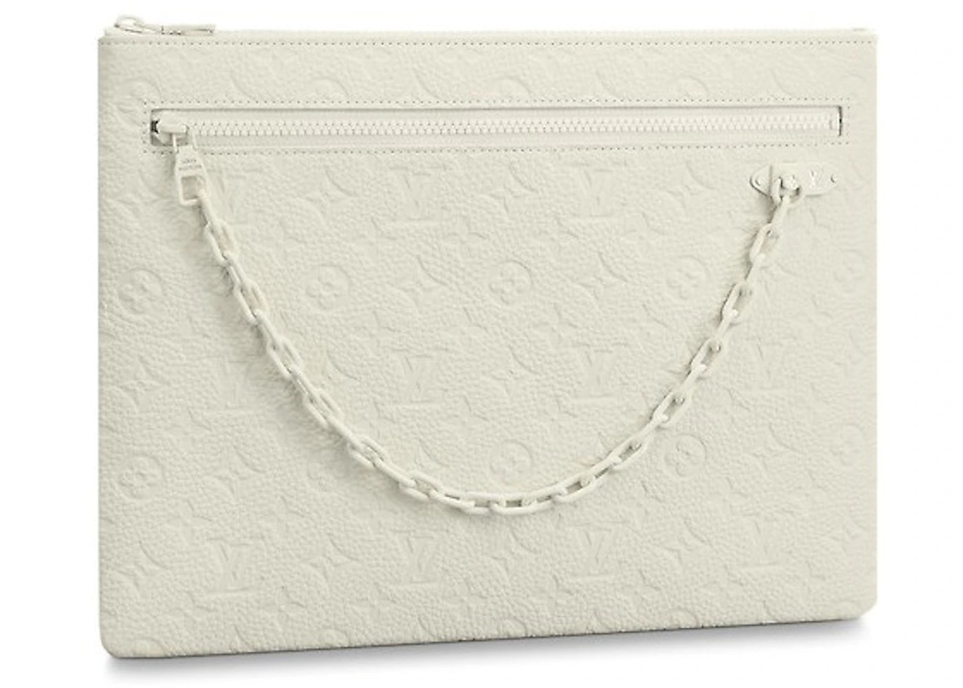 Louis Vuitton A4 Pouch Monogram White