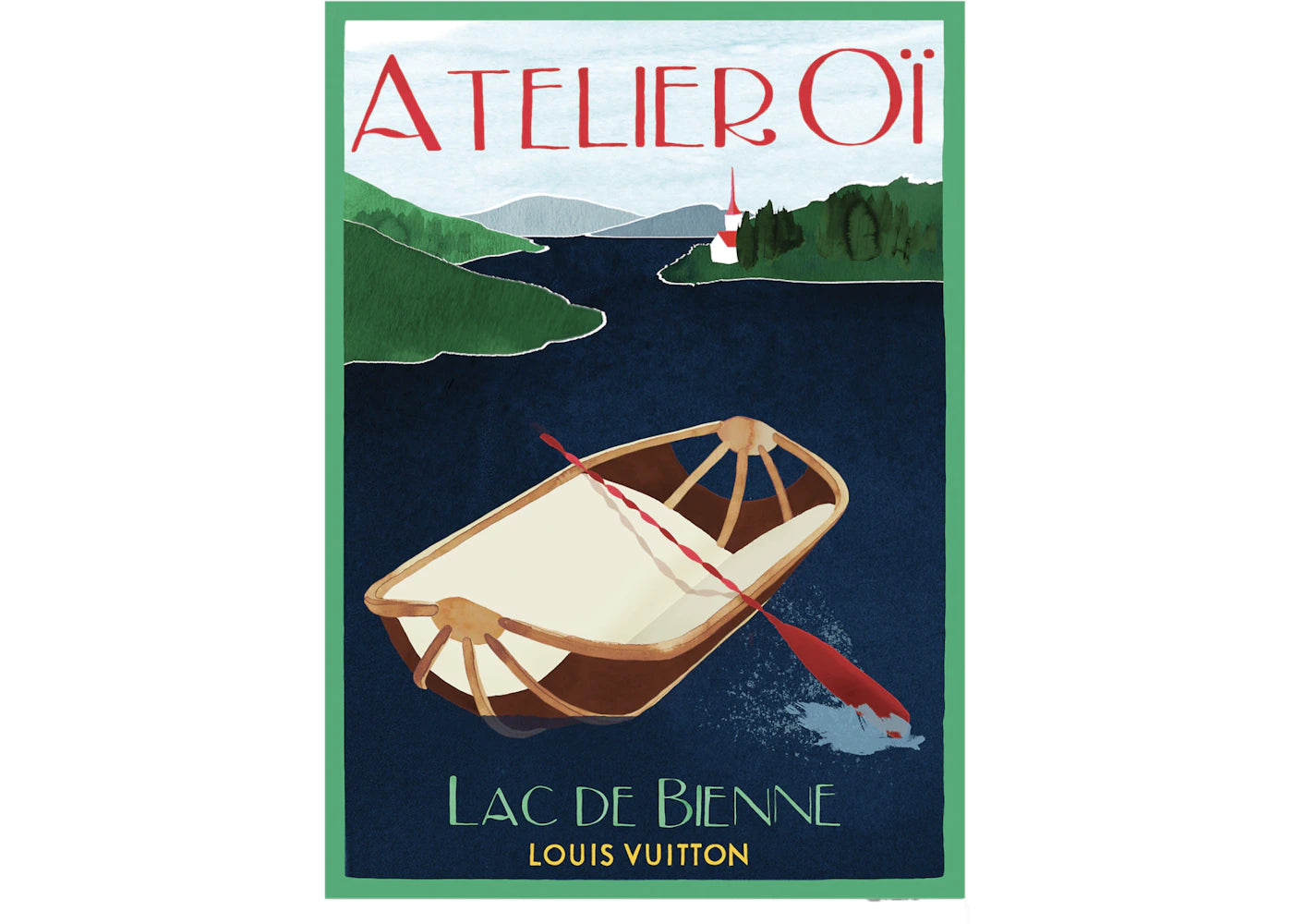 Louis Vuitton Poster Of Atelier Oi R99683 Blue/Green/Red