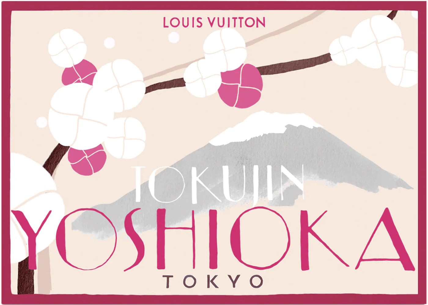 Louis Vuitton Poster Of Tokujin Yoshioka R99690 Tan/White/Pink