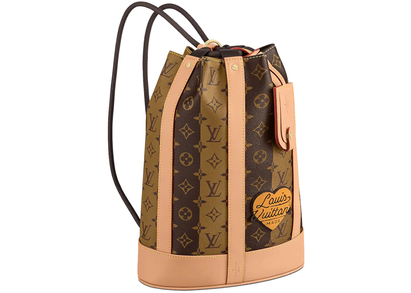 Louis Vuitton x Nigo Randonée Messenger Monogram Stripes Brown
