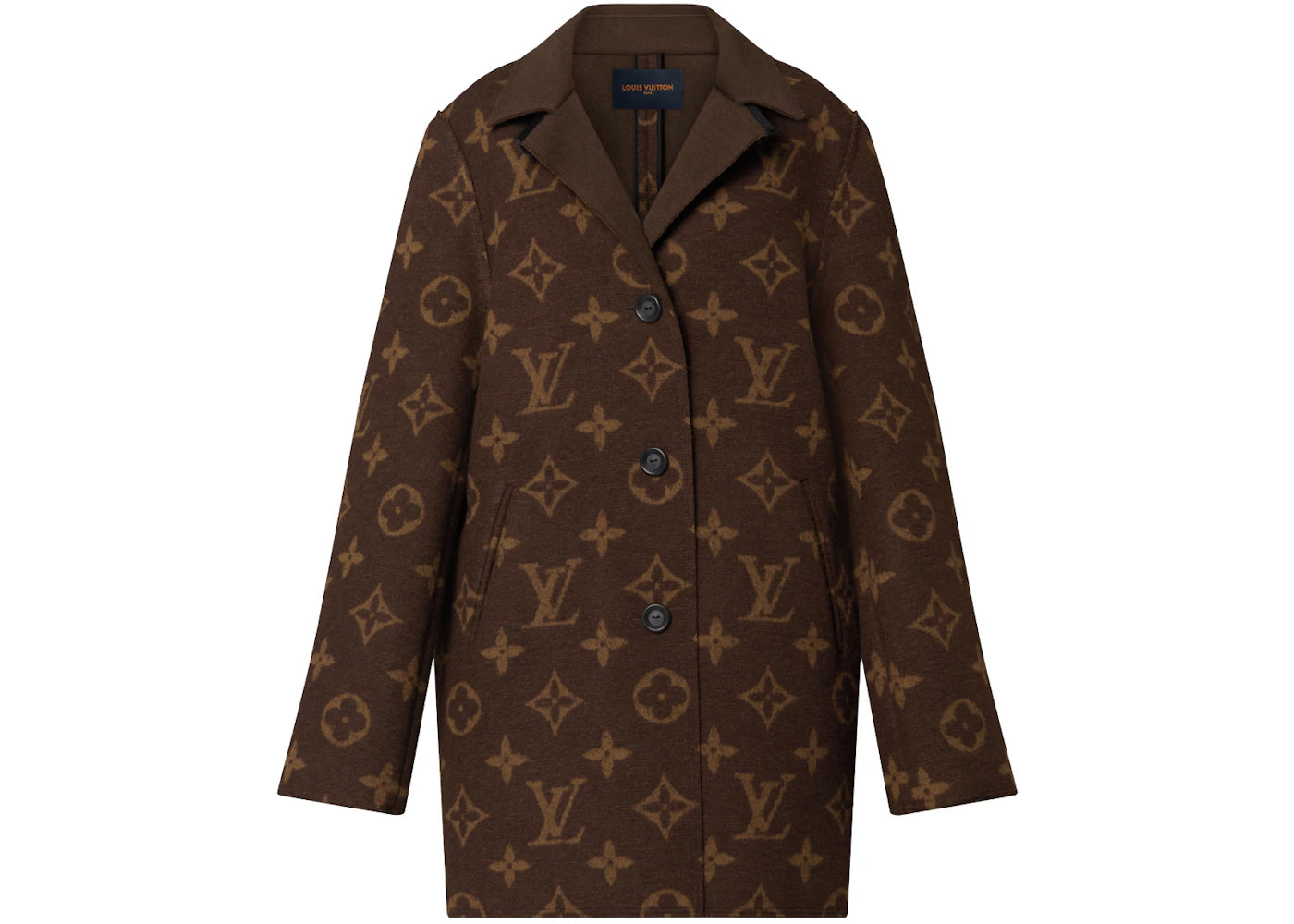 Louis Vuitton Raw Monogram Coat Havanes/Brown