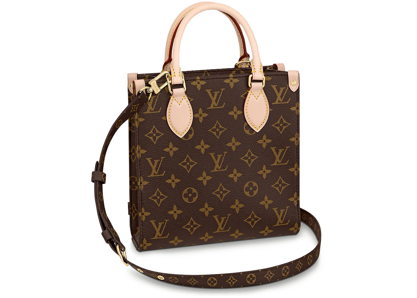 Louis Vuitton Sac Plat BB Bag Monogram Brown/Natural