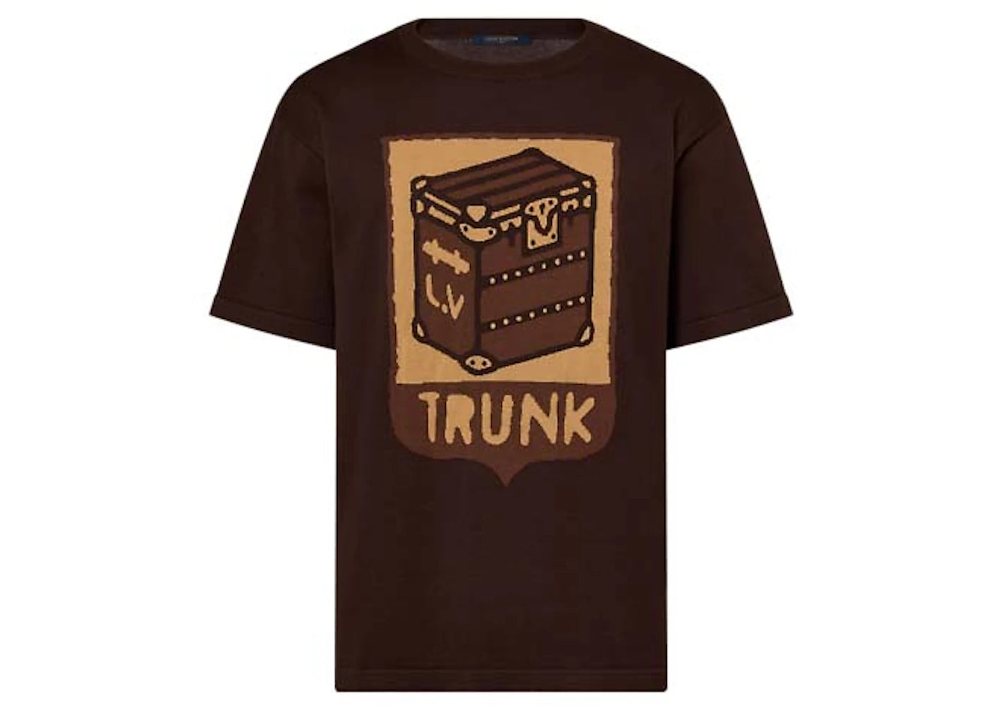 Louis Vuitton Short-Sleeved Cotton Intarsia Crewneck Sienna