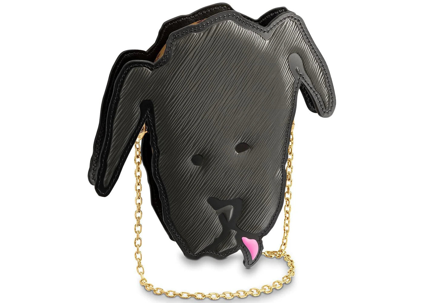 Louis Vuitton Shoulder Bag Dog Face Black