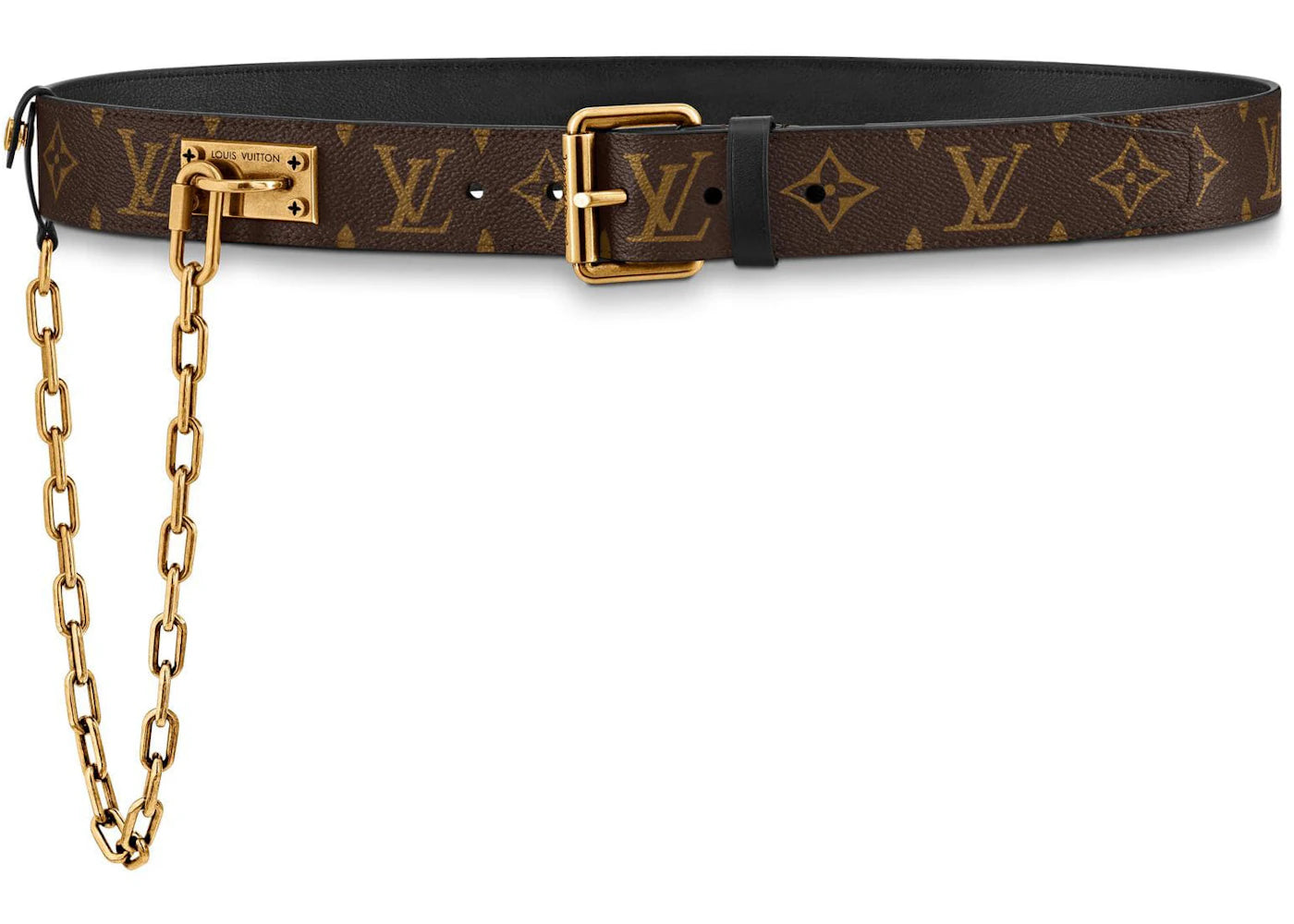 Louis Vuitton Signature Chain Belt Monogram 35MM Brown
