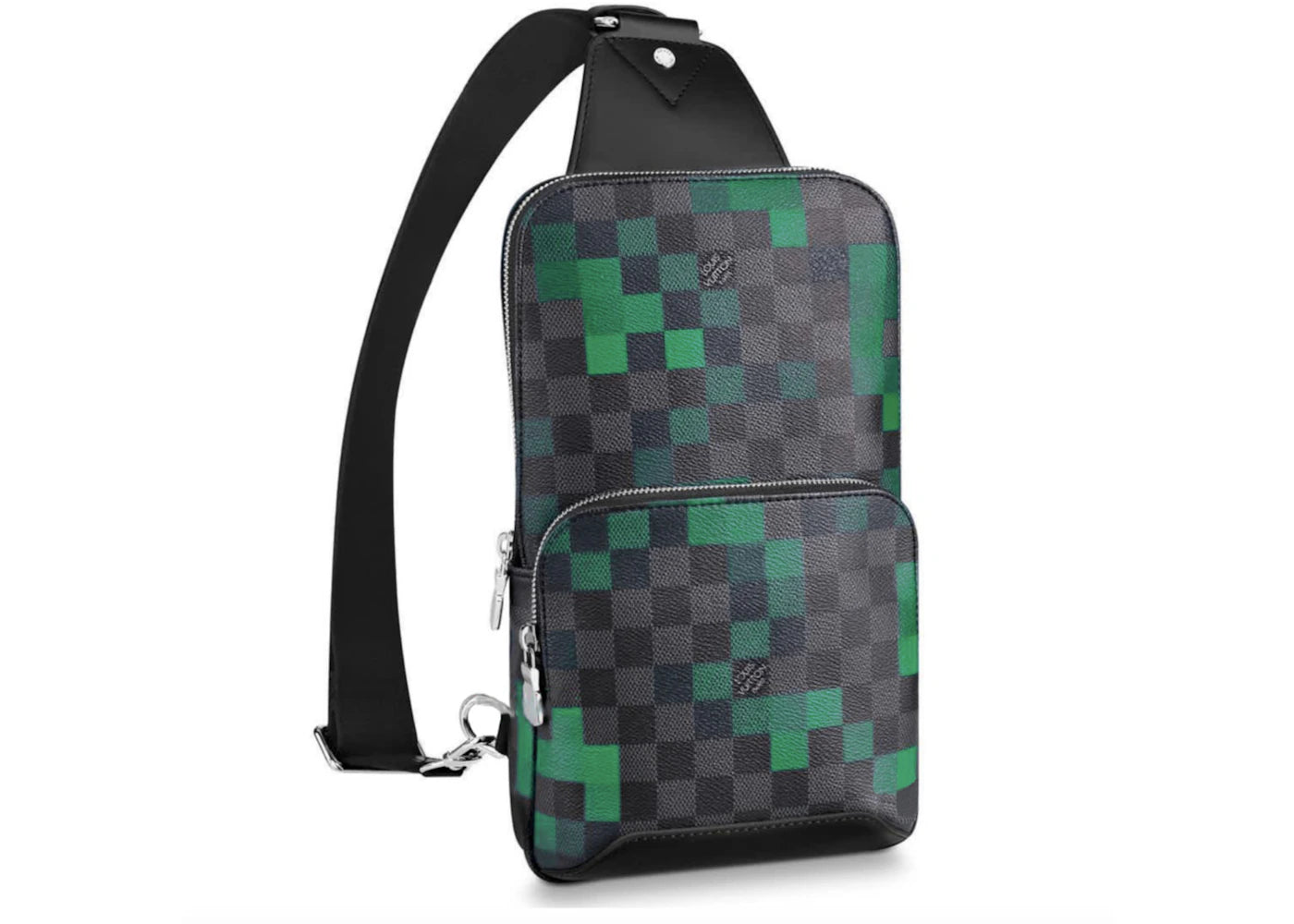 Louis Vuitton Sling Bag Avenue Damier Graphite Pixel Green