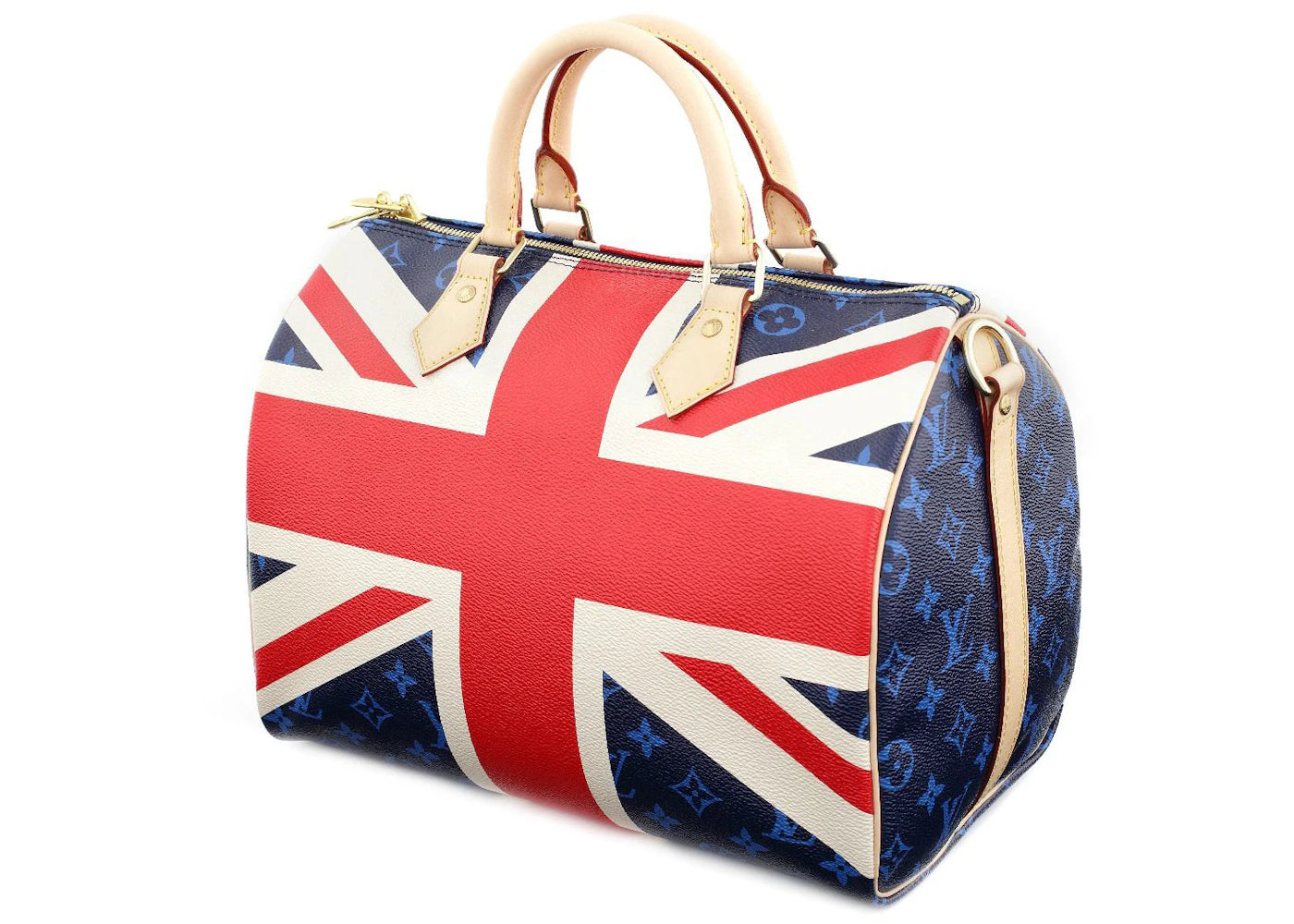 Louis Vuitton Speedy Bandouliere Monogram Union Jack 30 Blue/Red