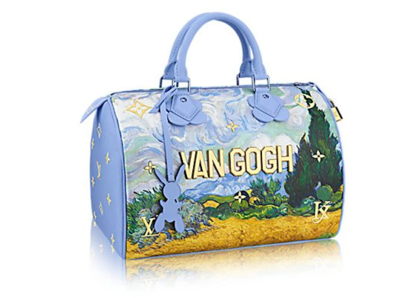Louis Vuitton x Jeff Koons Speedy Vincent Van Gogh Masters 30 Lavender Multicolor