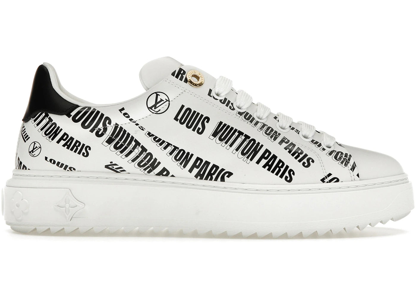 Louis Vuitton Squad Low Allover Print Graphic Signature Leather Black White (Women's)