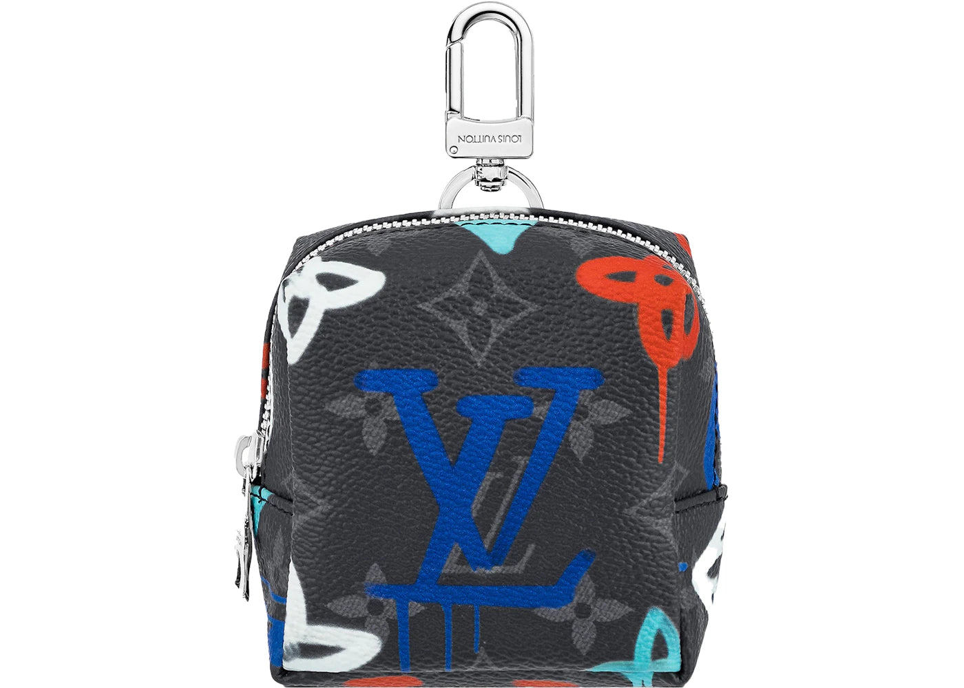 Louis Vuitton Squared Pouch Key Holder And Bag Charm LV Graffiti Multicolor