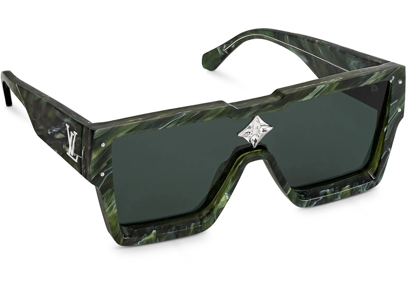 Louis Vuitton Sunglasses Cyclone Green Marble