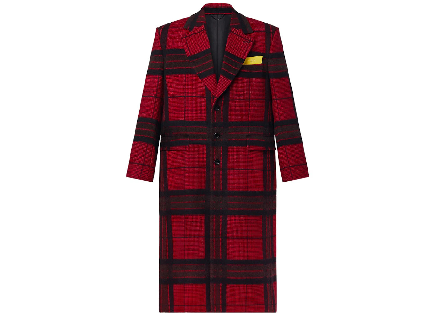 Louis Vuitton Tartan Check Extra Large Coat Red