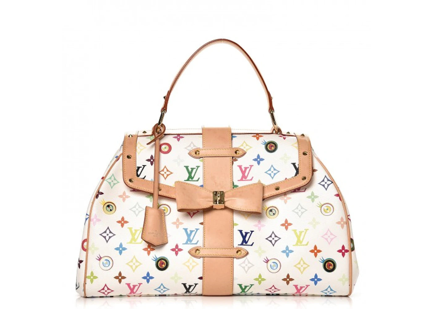 Louis Vuitton Top Handle Eye Love U You Murakami Monogram Multicolor Blanc White