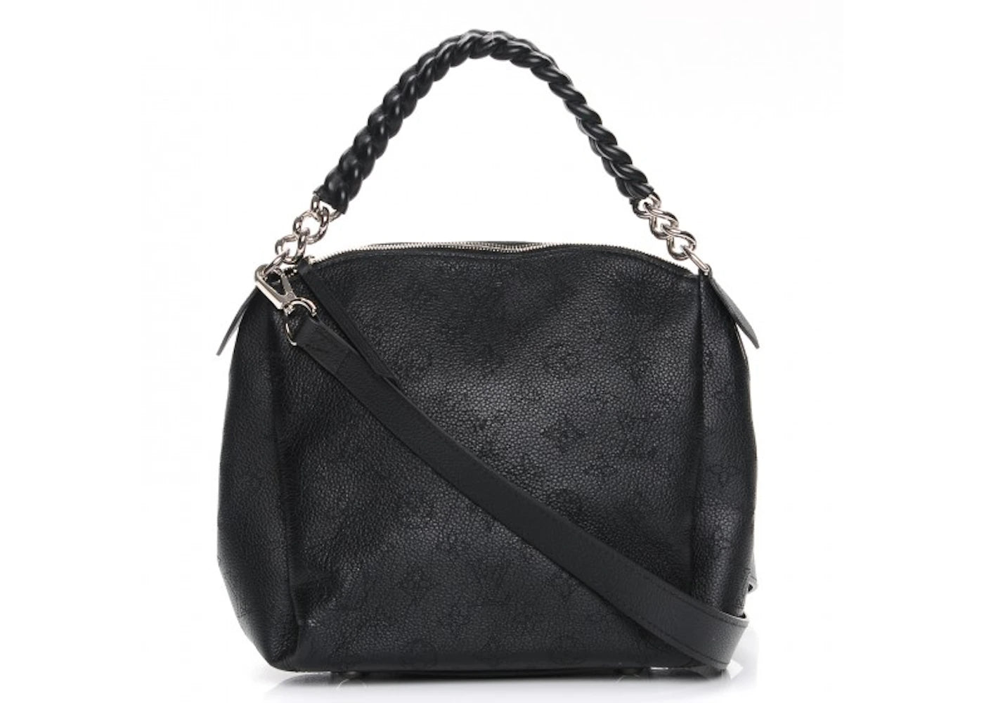 Louis Vuitton Tote Babylone Chain Monogram Mahina BB Noir Black