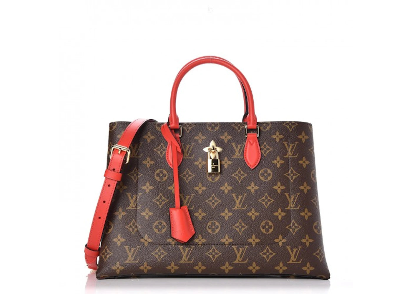 Louis Vuitton Tote Flower Monogram Coquelicot