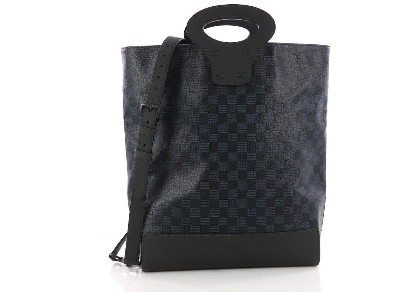 Louis Vuitton Tote North South Damier Cobalt With Accessories Black/Blue