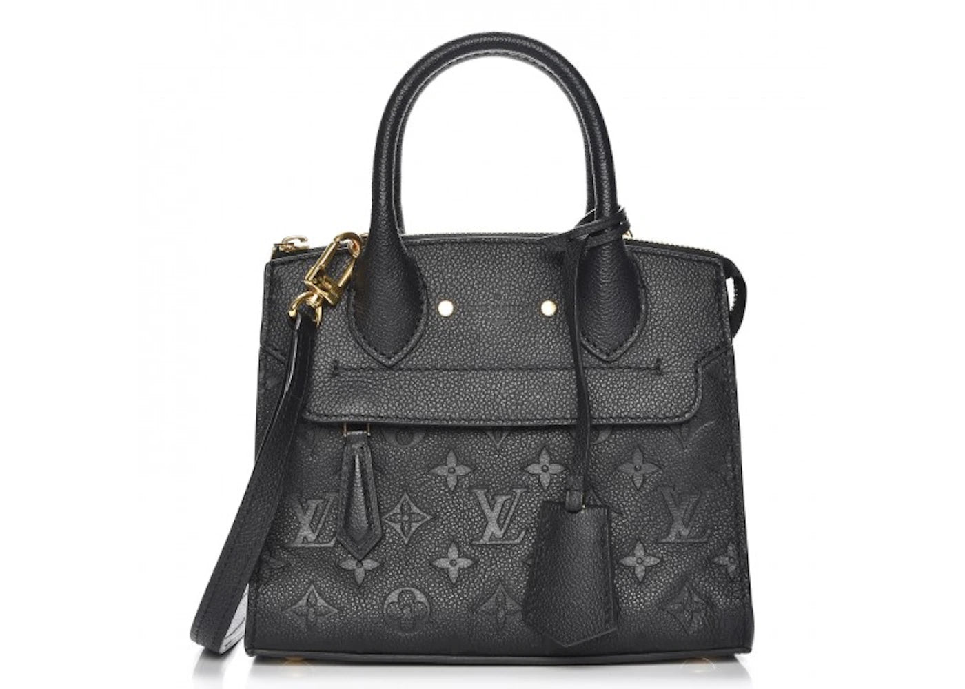 Louis Vuitton Tote Pont Neuf Monogram Empreinte Mini Noir Black