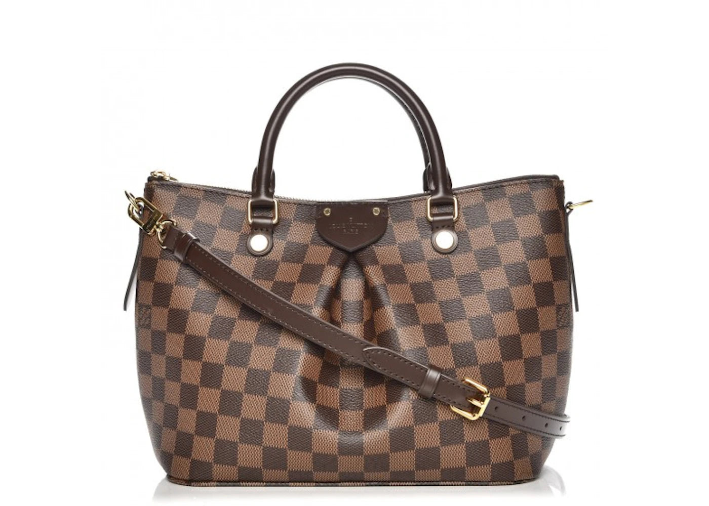 Louis Vuitton Tote Siena Damier Ebene With Accessories PM Brown