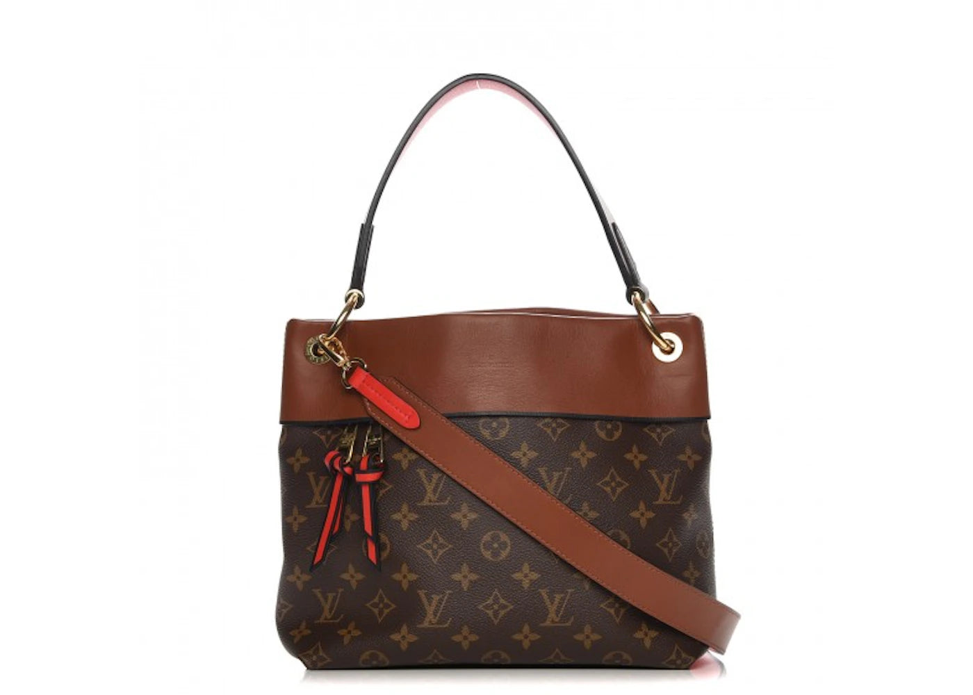 Louis Vuitton Tote Tuileries Besace Monogram Caramel Rouge