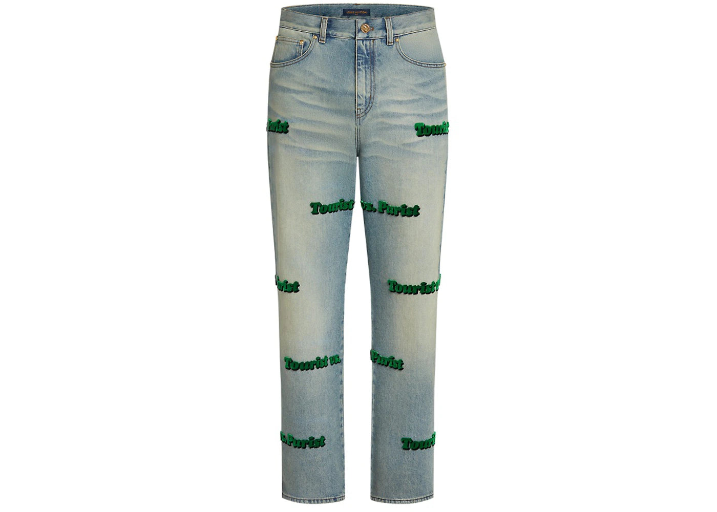 Louis Vuitton Tourist VS Purist Tuffetage Denim Pants Green