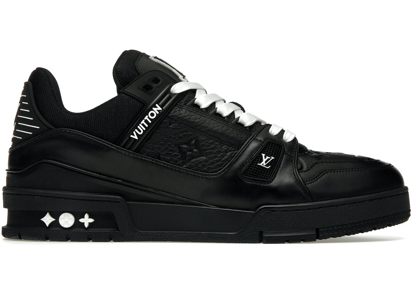 Louis Vuitton Trainer Black Embossed Monogram