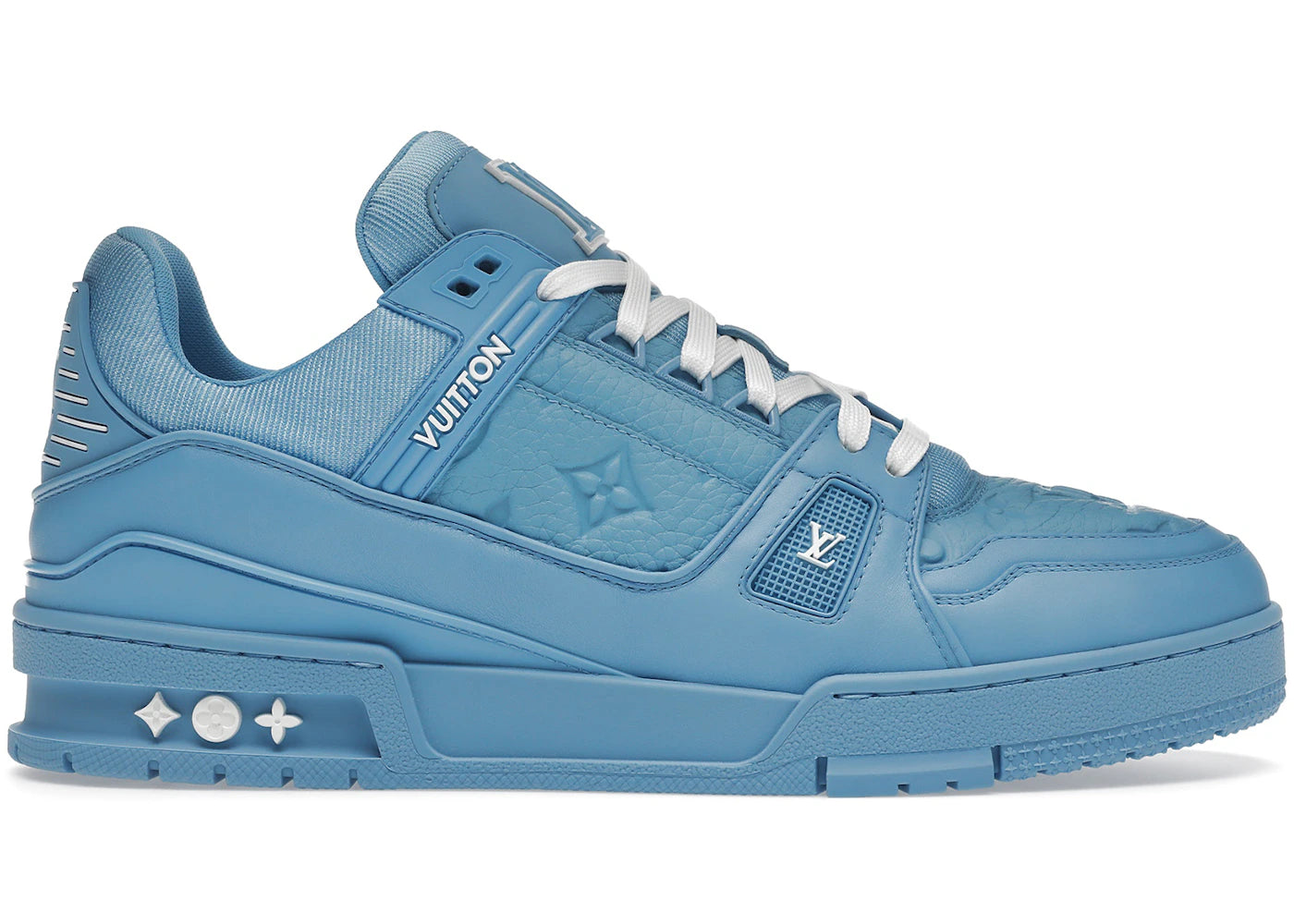 Louis Vuitton Trainer Blue Embossed Monogram