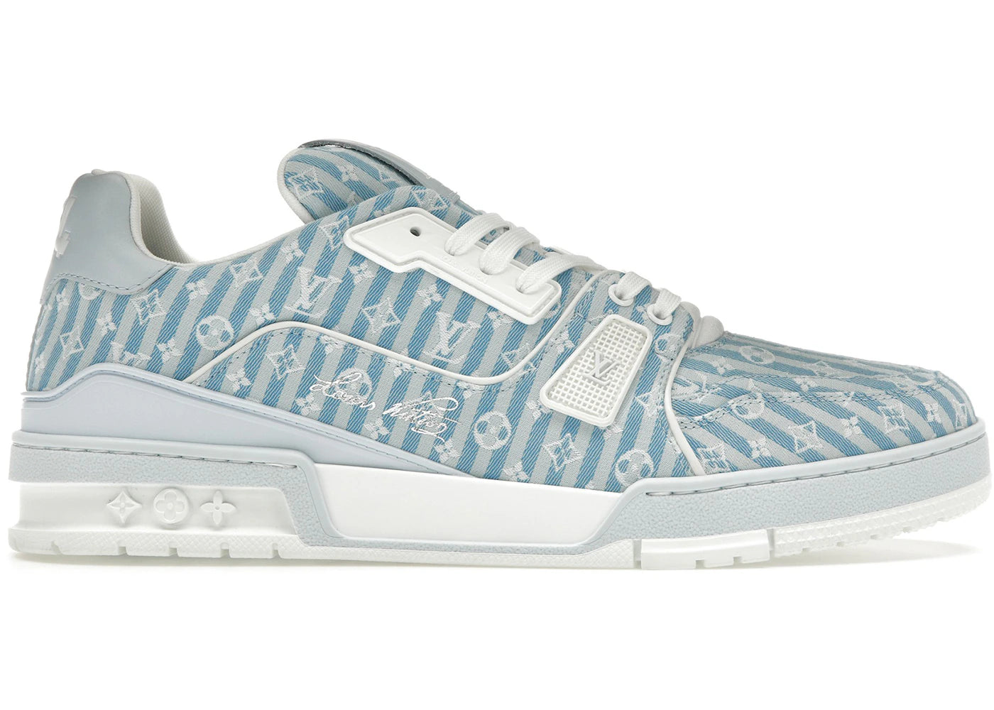 Louis Vuitton Trainer Blue Stripe Monogram