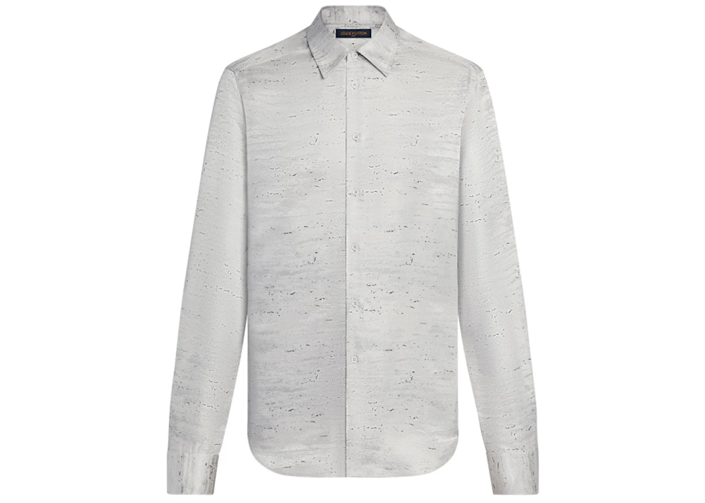 Louis Vuitton Travertine Silk Classic Shirt Grey Beige