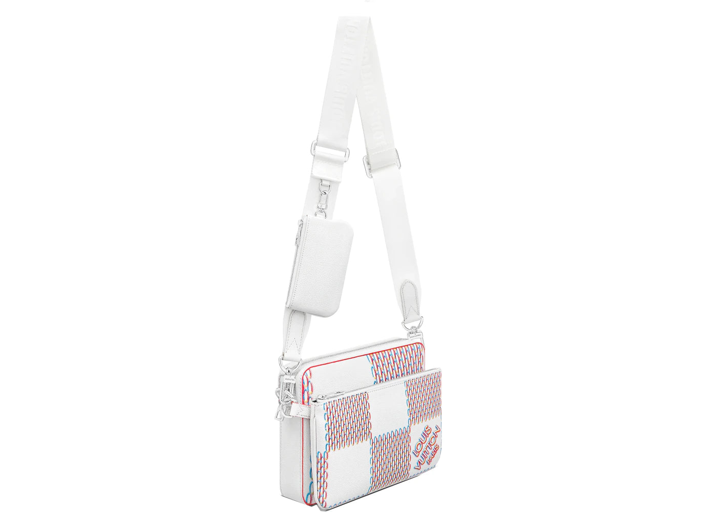 Louis Vuitton Trio Messenger White Damier Spray