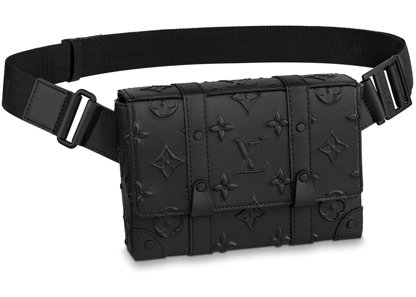 Louis Vuitton Trunk Slingbag Monogram Seal Black