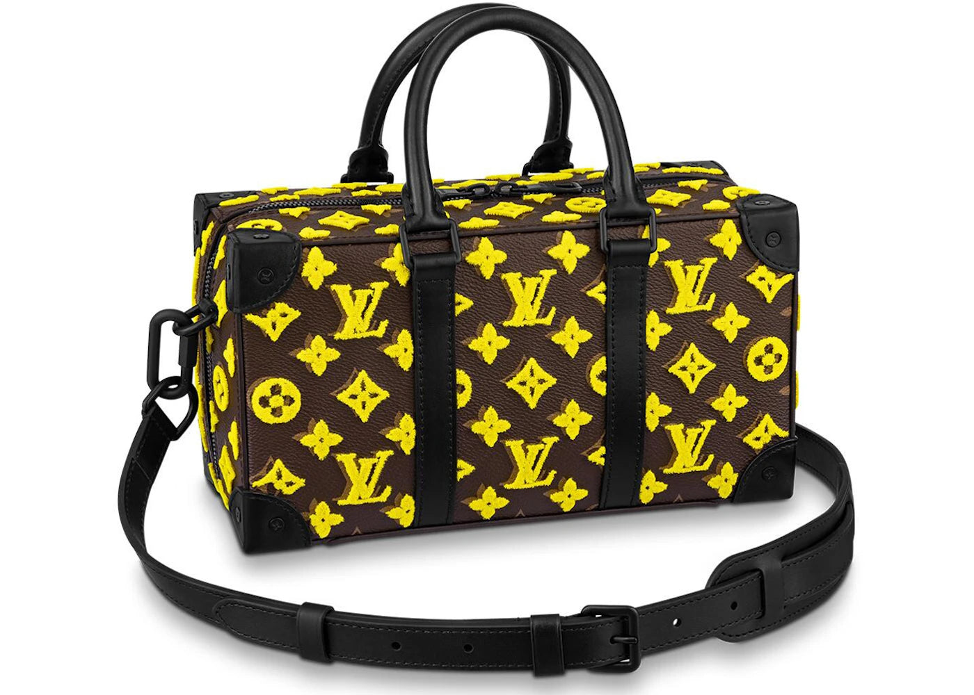 Louis Vuitton Trunk Speedy Monogram Tuffetage Yellow