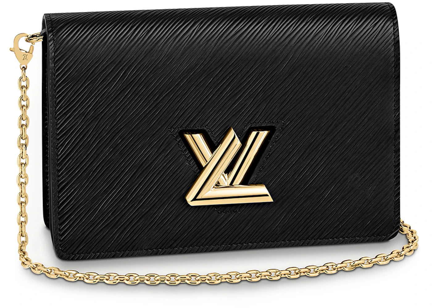 Louis Vuitton Twist Chain Wallet Epi Grained Leather Black