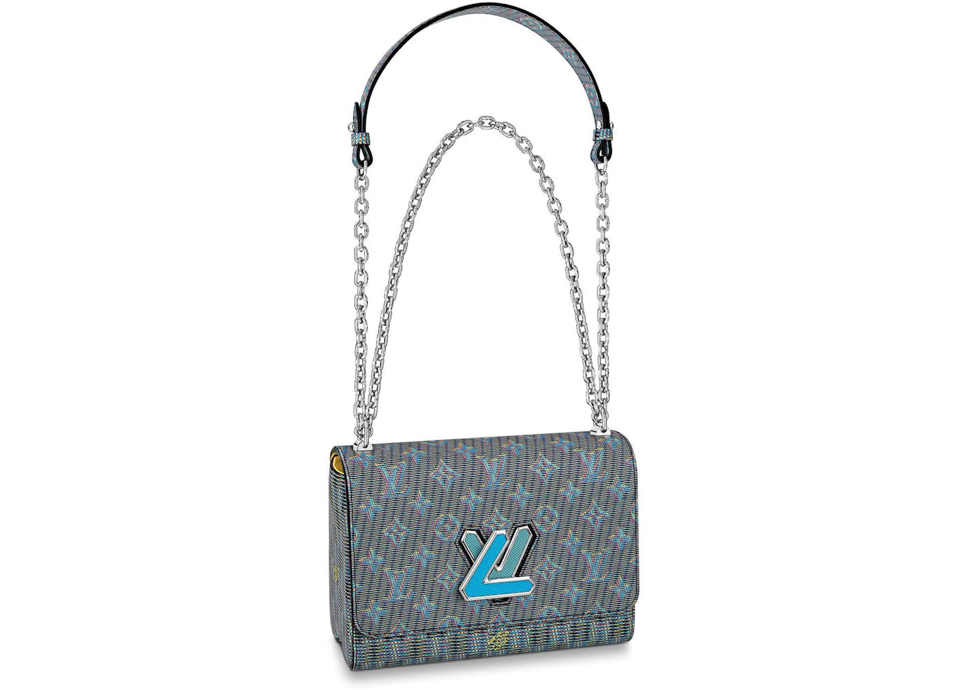 Louis Vuitton Twist Damier Monogram LV Pop MM Blue