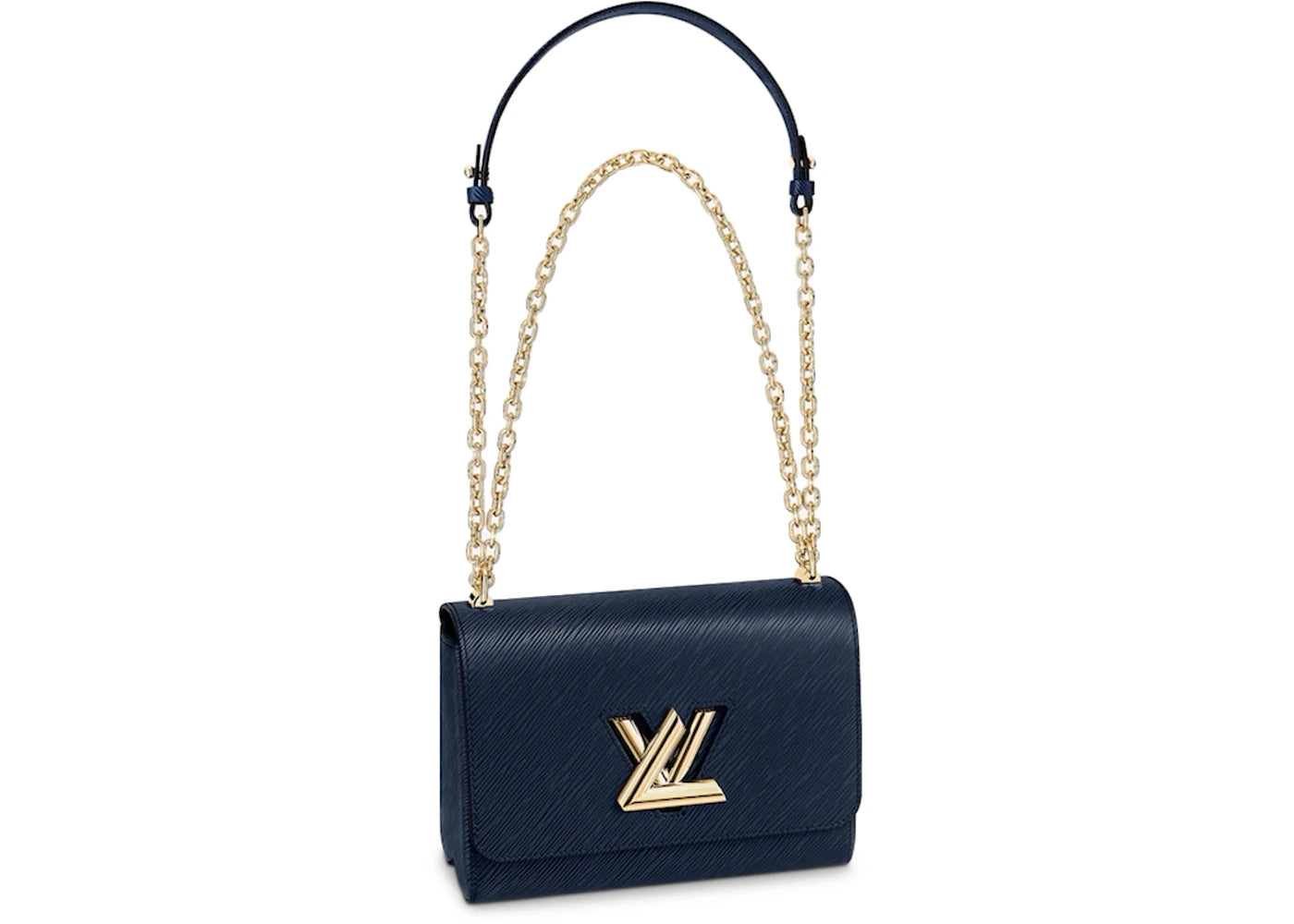 Louis Vuitton Twist MM Epi Grained Leather Indigo Blue