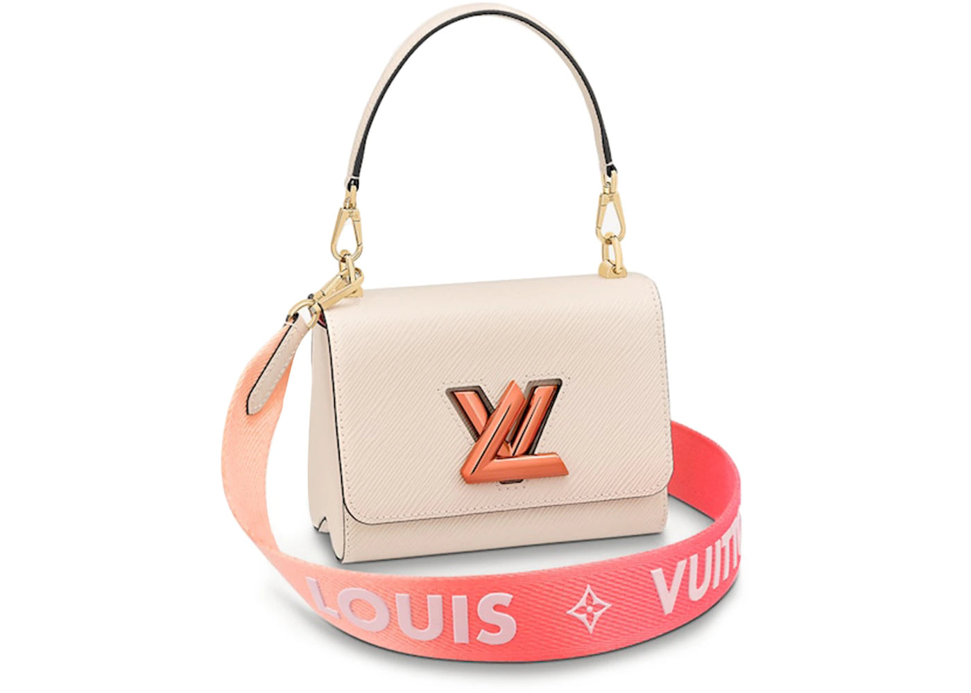 Louis Vuitton Twist PM Epi Grained Leather Quartz White/Pink Gradient