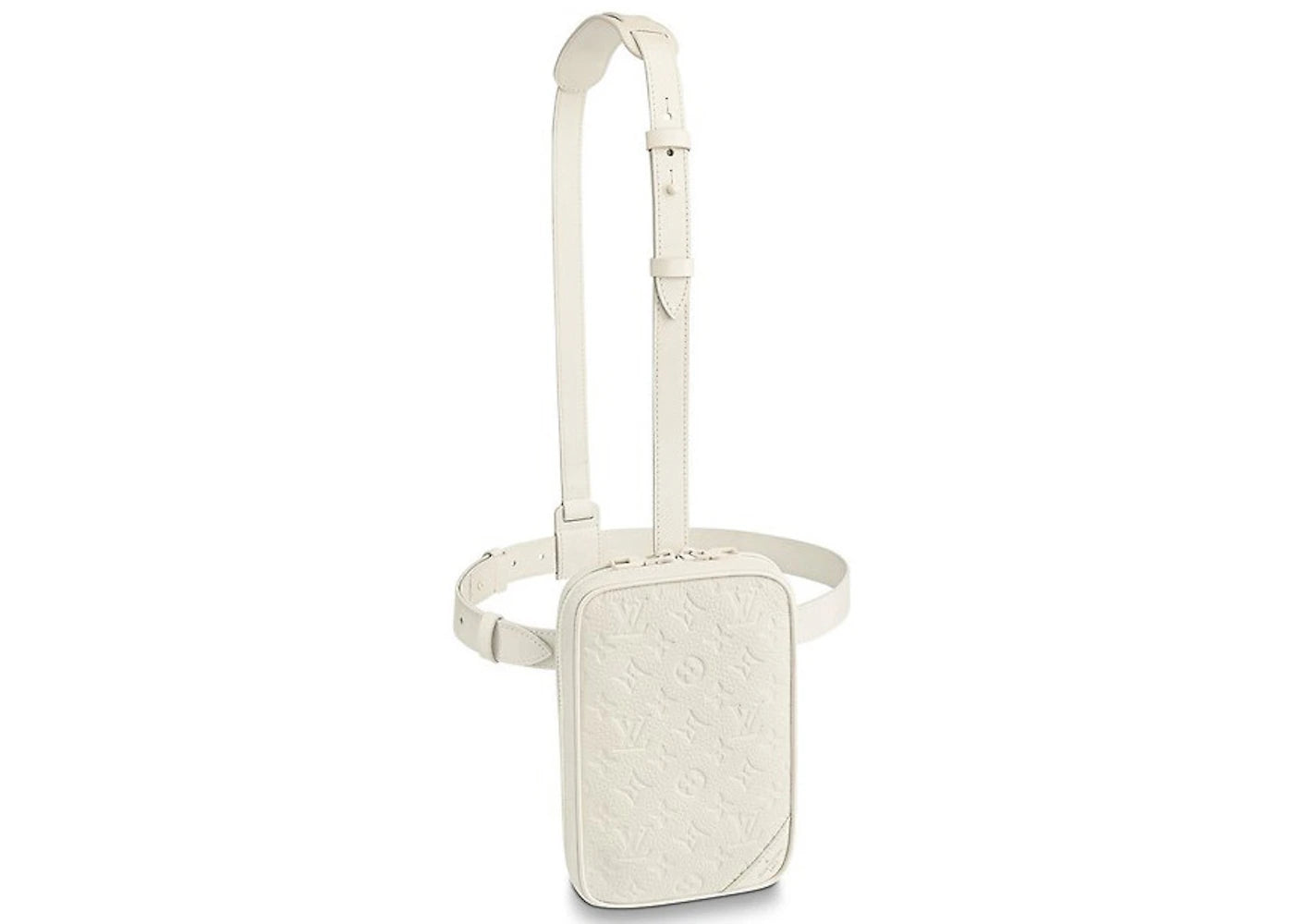 Louis Vuitton Utility Side Bag Monogram Powder White