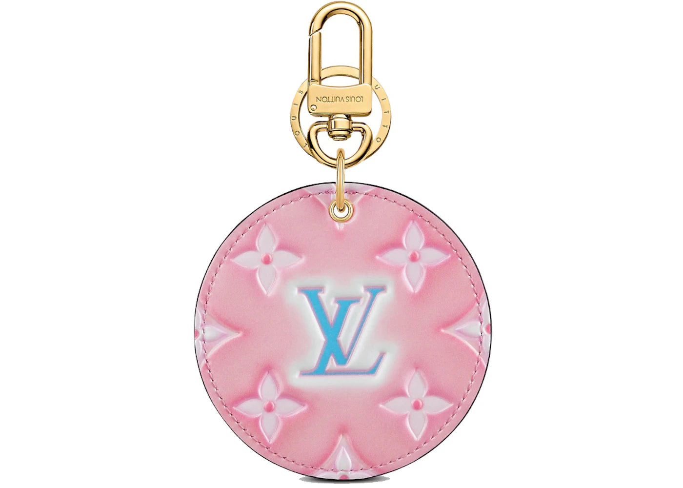 Louis Vuitton Valentines Day Illustre Bag Charm and Key Holder Rose Clair Pink