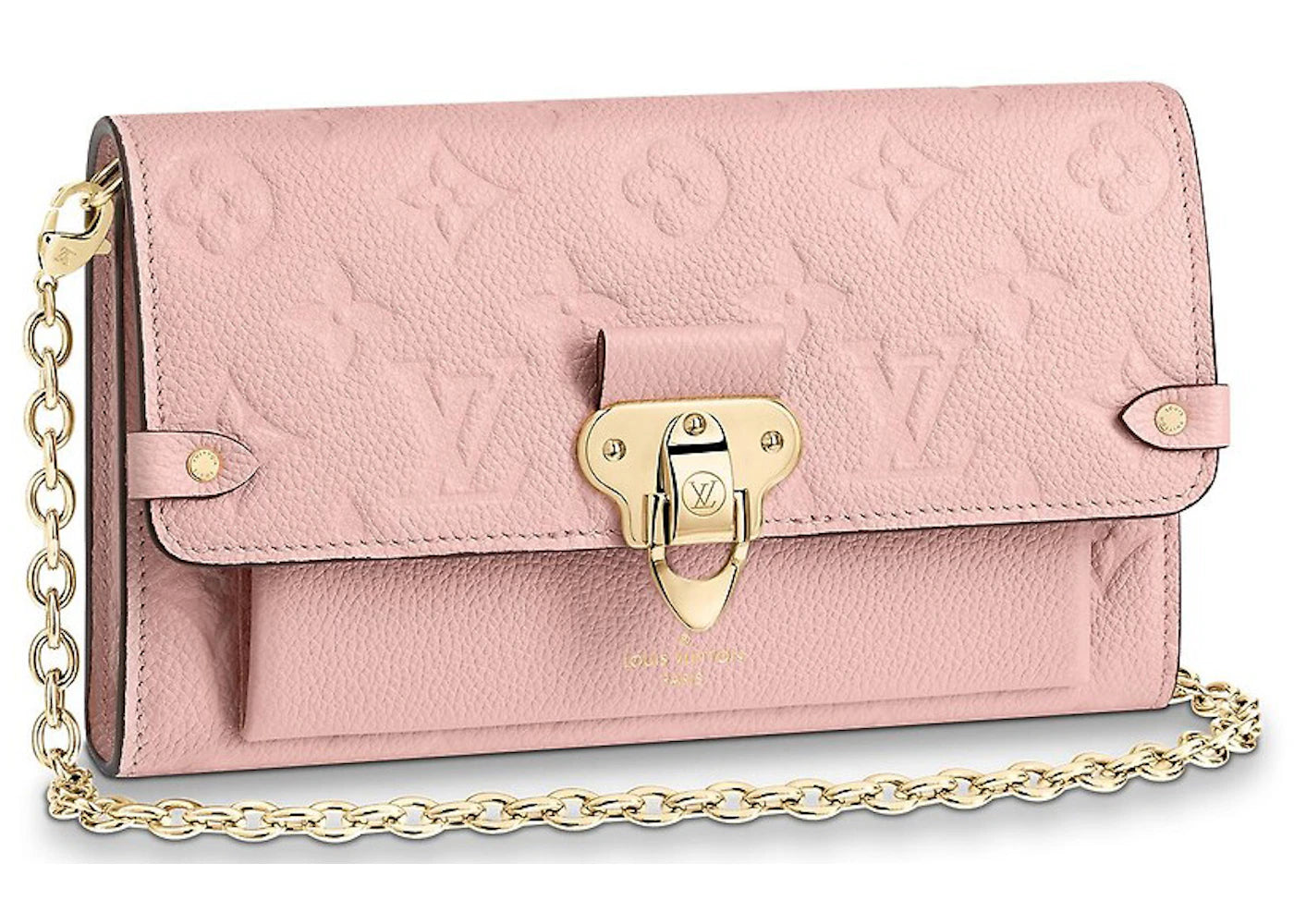 Louis Vuitton Vavin Chain Wallet Monogram Empreinte Rose Poudre