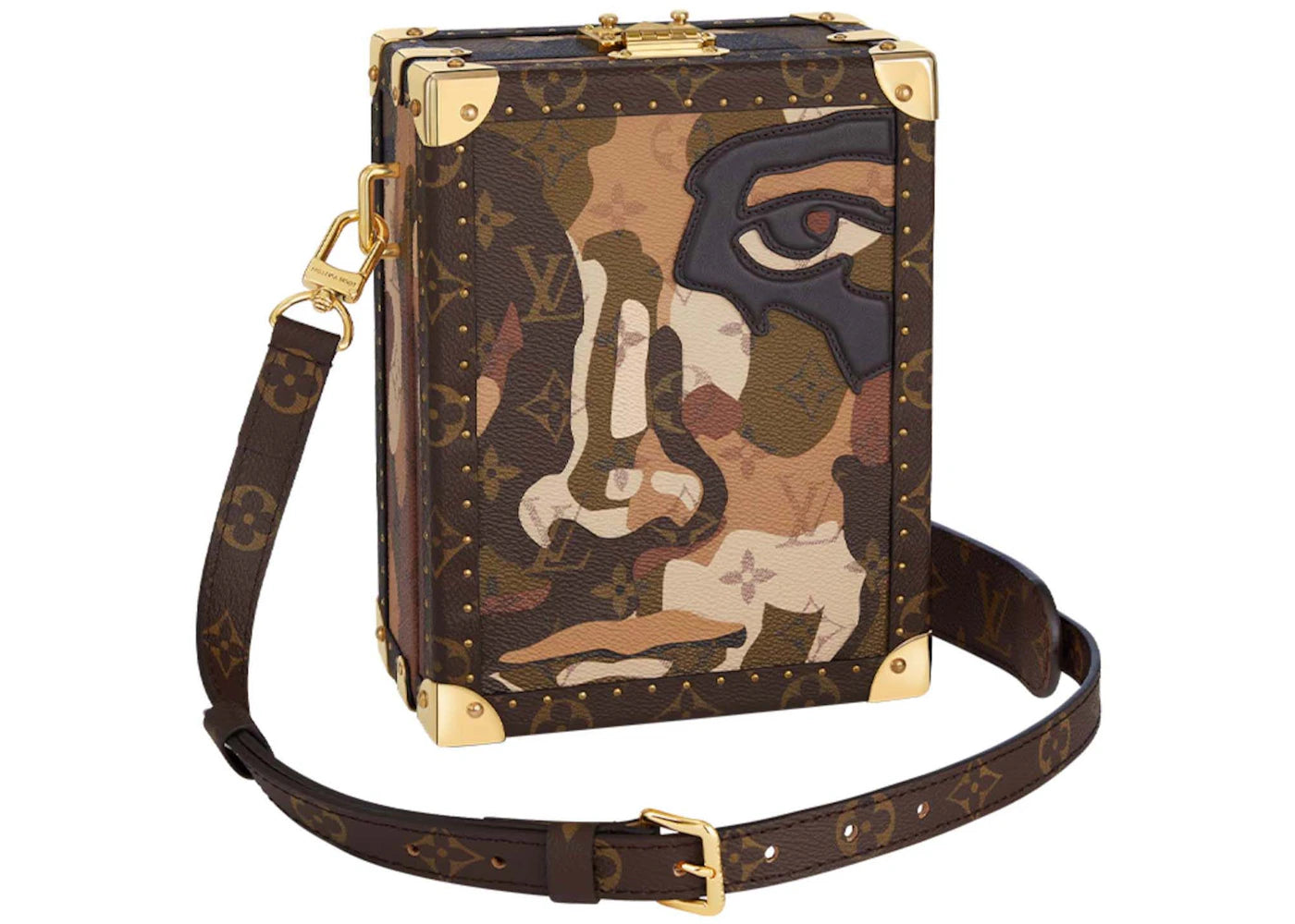 Louis Vuitton Vertical Clutch Box Brown