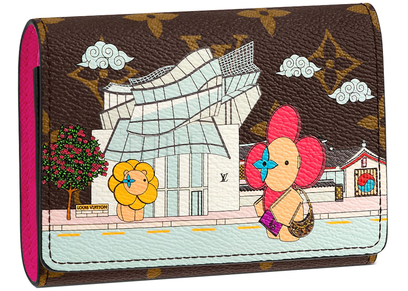 Louis Vuitton Victorine Wallet Vivienne Holiday Monogram Canvas/Fuchsia