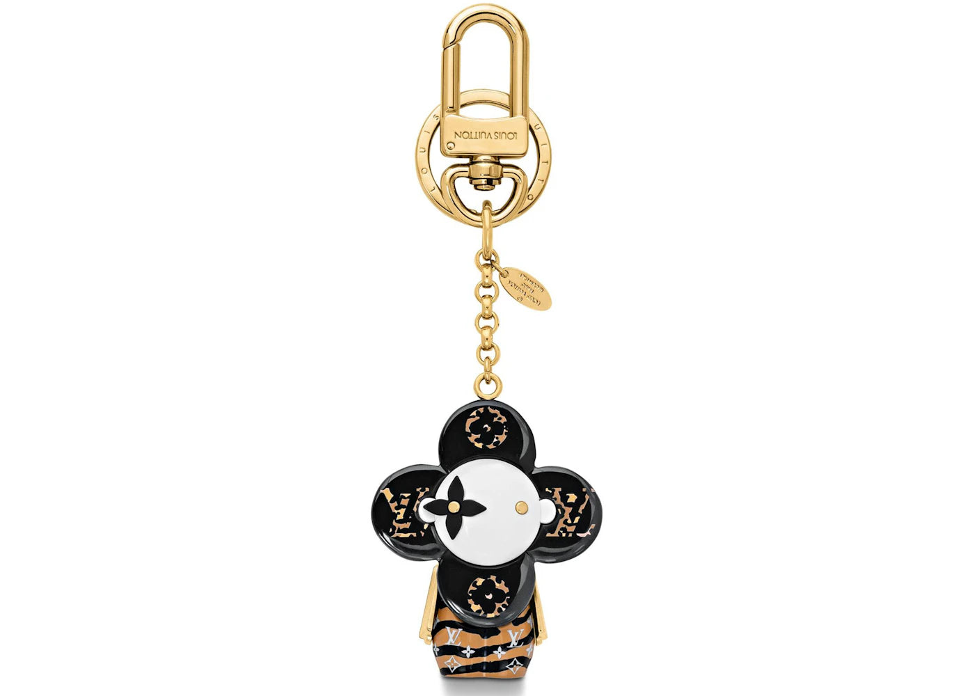 Louis Vuitton Vivienne Bag Charm and Key Holder Monogram Giant Jungle Black Multicolor