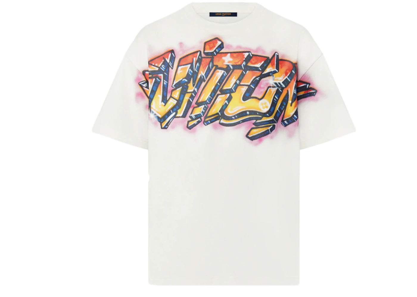 Louis Vuitton Vuitton Graffiti T-shirt Milky White