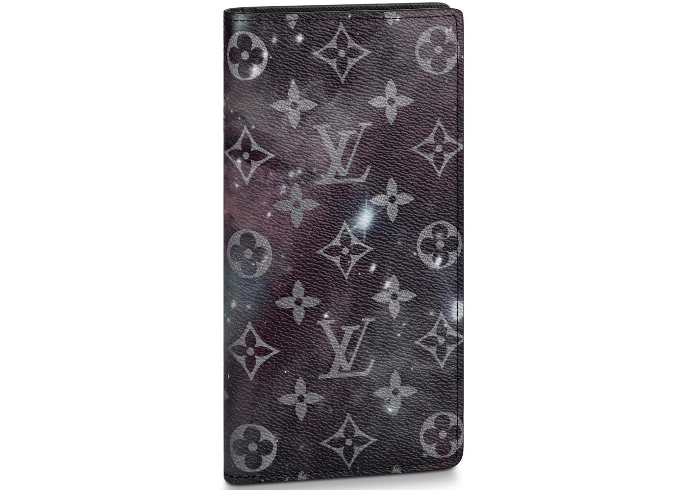 Louis Vuitton Brazza Wallet Monogram Galaxy Black Multicolor